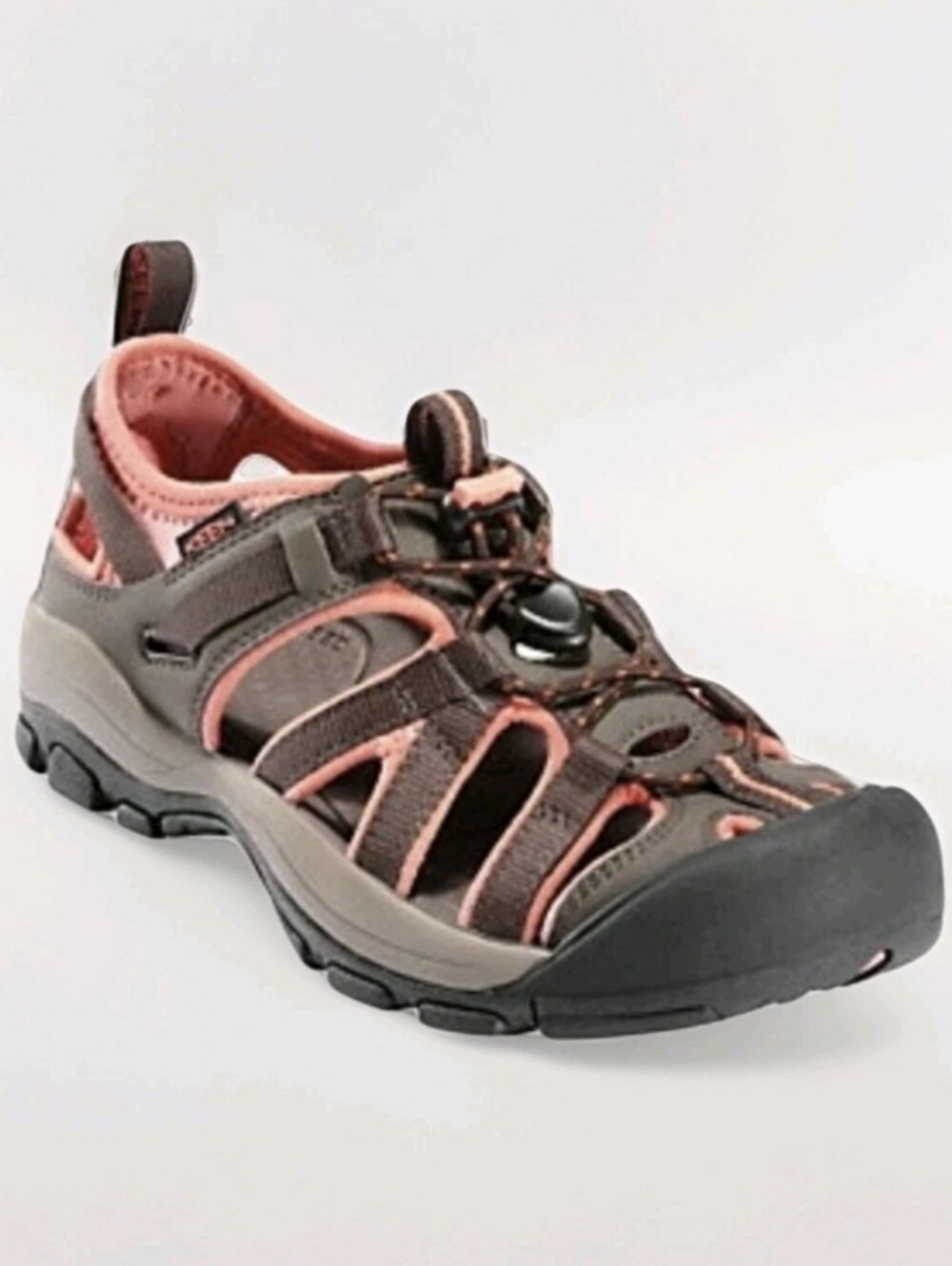 Keen Owyhee Fisherman Sandals Shoes Women's Sz 8 Brown Leather Drawstring